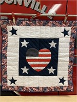 45 x 46 Heart Flag, Wall Hanging