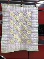 43 x 54 4 Patch Heart, Crib Quilt