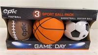 3 sport ball pack