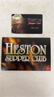 Heston Supper Club $50.00 gift certificate