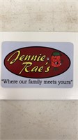 Jenni Rae’s $25.00 gift certificate