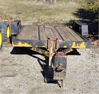 14' BUMPER PULL UTILITY TRAILER/ PINTLE HITCH