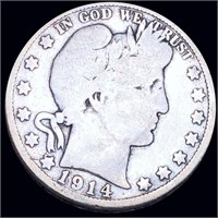 1914 Barber Half Dollar NICELY CIRCULATED