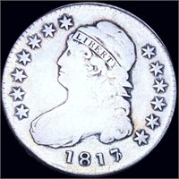 1817/3 Capped Bust Half Dollar NICELY CIRCULATED