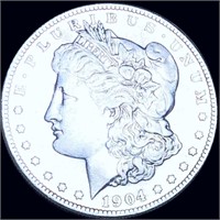 1904-S Morgan Silver Dollar XF+
