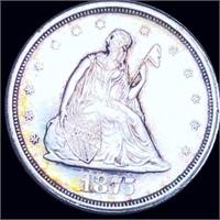 1875-S Seated Twenty Cent Piece UNCIRCULATED