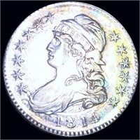 1814 Capped Bust Half Dollar NEARLY UNCIRCULATED