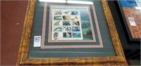 Endangered species stamp picture with decorated