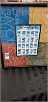 Extreme sports framed stamps