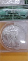 2012  Silver eagle ANACS MS69
