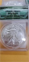 2015 Silver eagle ANACS MS69