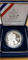 Silver proof dollar World War II 50TH Anniversary
