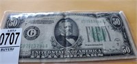 1934 A Fifty Dollar Federal Reserve Note   $50