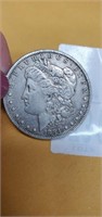 1884 silver Morgan dollar