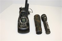 Motorola Walkie Talkies, Flashlight & Scope