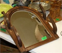 Horseshoe Mirror & Hat Rack