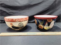 5 & 6 Inch Rooster Bowls
