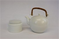 White Teapot and Container