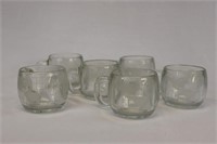 Six (6) Vintage Nestle Globe Mugs