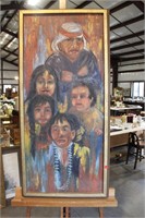 SIGNED OIL OF NATIVE AMERICANS