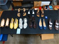 Lot of 9 Pair of Womens Shoes 9 1/2 - 10
