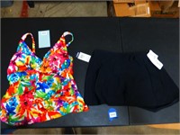 18W Chaps Swim Suit + 18W Bottom  W/Tags