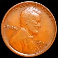 1914-D Lincoln Wheat Penny XF