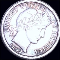1899 Barber Silver Dime LIGHTLY CIRCULATED