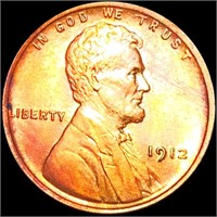 1912 Lincoln Wheat Penny CHOICE BU RED