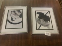 SET OF 2 PICTURES-BLACK AND WHITE