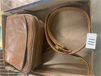 LEATHER PURSE AND BELT