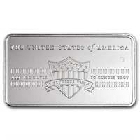 10 Ounce: E Pluribus Unum/Shield .999 Silver Bar