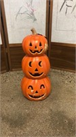 Decorative Halloween Pumpkin Stack