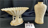 2 Pieces Lenox-Ming Vase & Centerpiece Bowl
