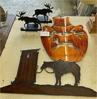 Western-Themed Metal Decorative Items