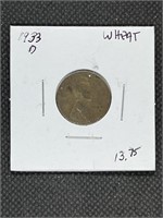 Key Date 1933 D Lincoln Wheat Cent