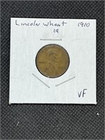 Key Date 1910 P Lincoln Wheat Cent  Very Fine Grad