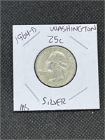 1964 D Washington Silver Quarter MS High Grade