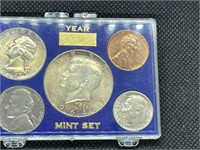 1964 SIlver 5 Coin Set MS High Grade Half/Quarter