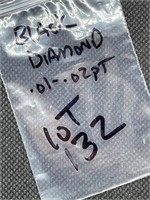 Extremely Rare BLACK DIAMOND Gemstone .01pt-.02pt