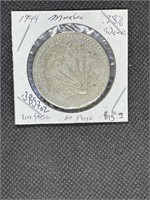 Rare 1944 Mexico Silver UN PESO Nice Coin