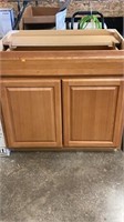 26.5” D x 36.5” W x 35” H cabinet used