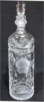 An Etched Crystal Decanter
