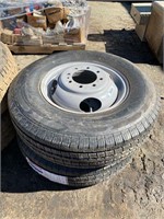 (2) AMERICUS LT215/85R16 TIRES W/ RIMS