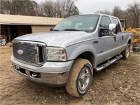 2006 FORD F250 LARIAT SD PICKUP TRUCK, 1FTSW21P16E