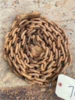 LENGTH OF 5/16" CHAIN W/ 2 HOOKS