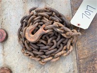 LENGTH OF 1/2" CHAIN, SINGLE HOOK