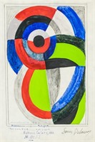 Sonia Delaunay French Mixed Media on Paper