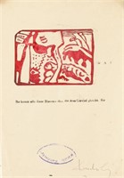 Wassily Kandinsky Russian Signed Linocut