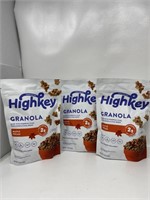 3 Bags Of of HighKey Granola Maple Pecan
